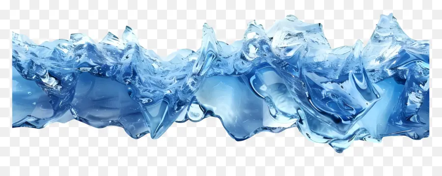 Hielo Azul，Salpicaduras De Agua PNG