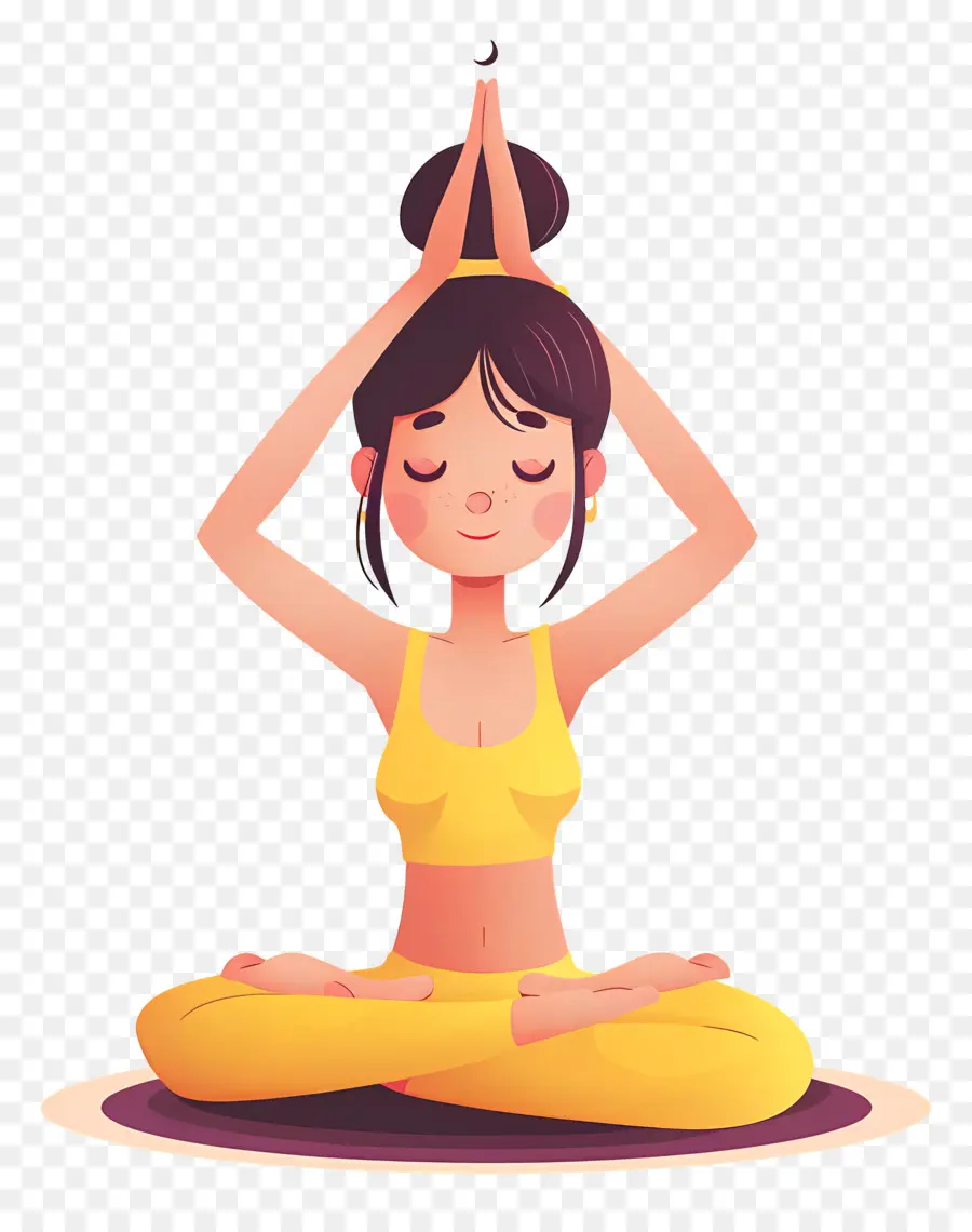 Mujer Haciendo Yoga，Chica Yoga PNG