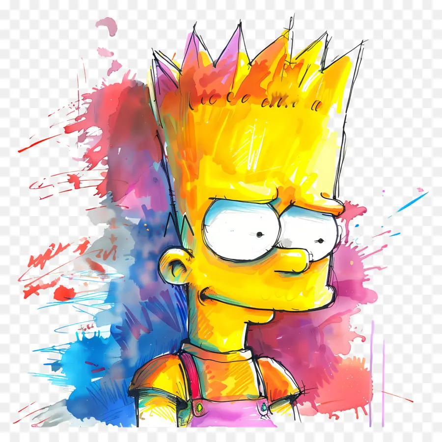 Bart Simpson，Niño De Dibujos Animados PNG