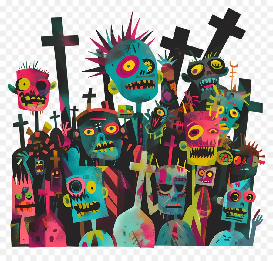 Cementerio Zombi，Zombis PNG