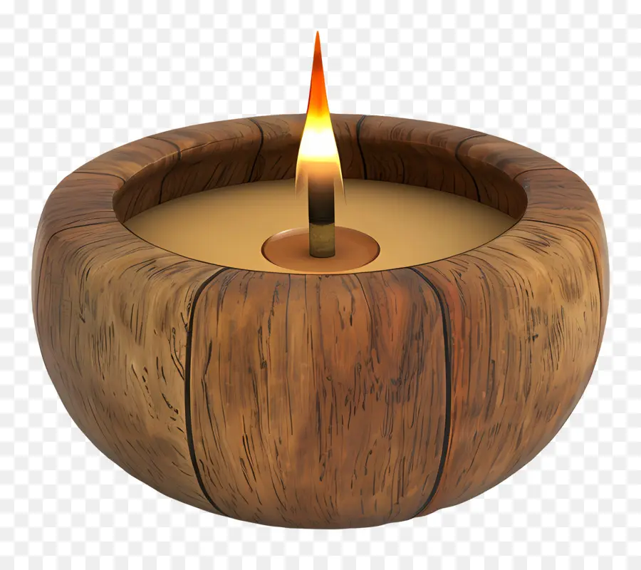 Lámpara Diya，Vela De Madera PNG