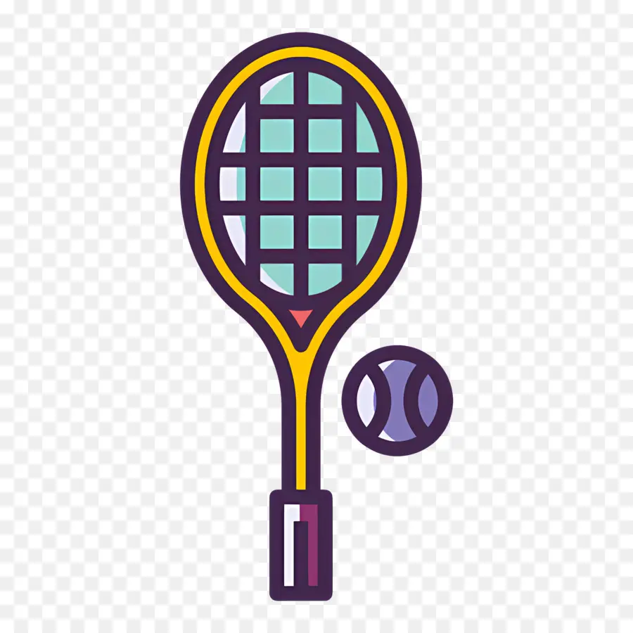 Raqueta De Tenis，Pelota PNG