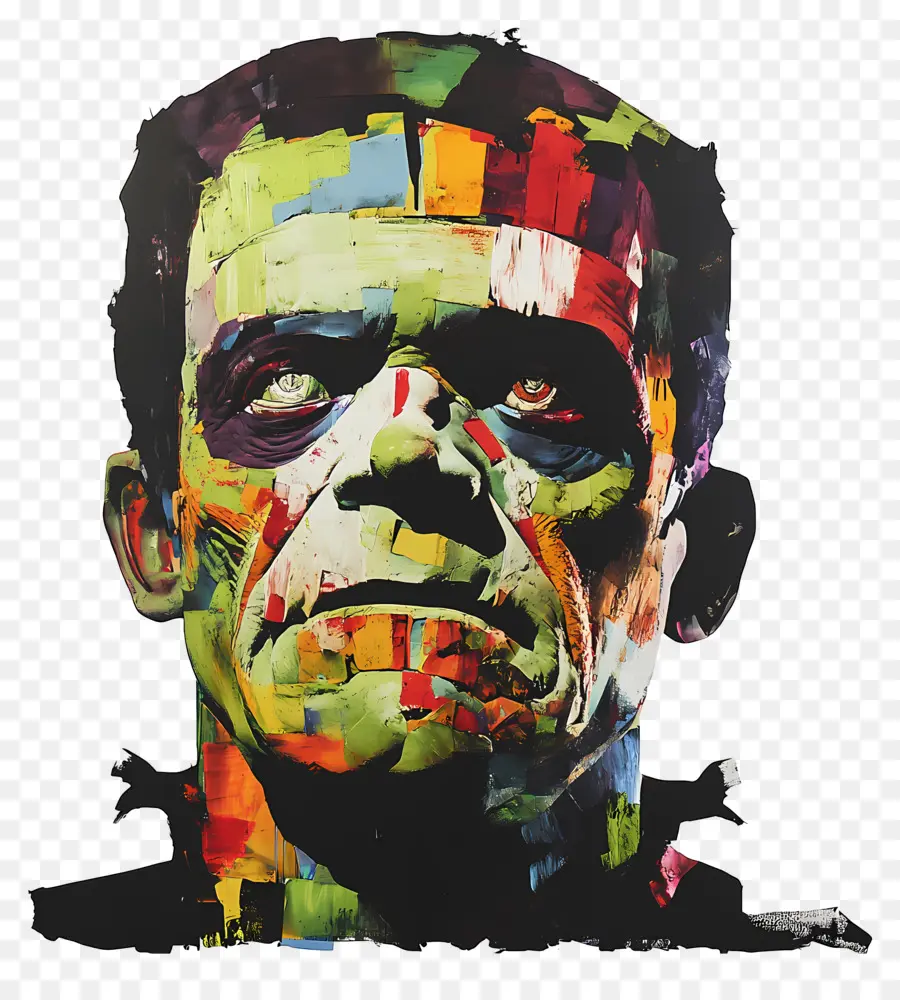 Frankenstein，Frankenstein Colorido PNG