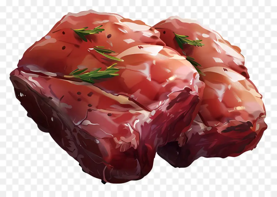 Carne De Dibujos Animados，Carne Cruda PNG