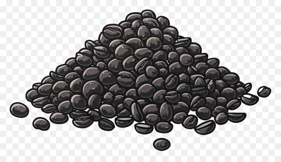 Granos De Café，Frijoles Negros PNG