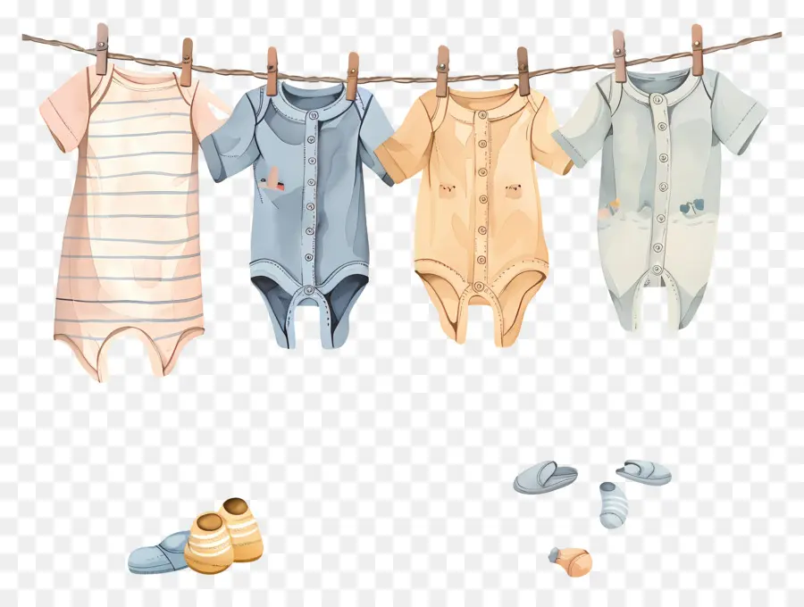 Ropa Tendida，Ropa De Bebe PNG