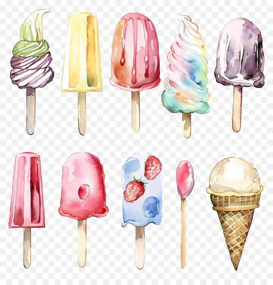 Helado，Cono PNG