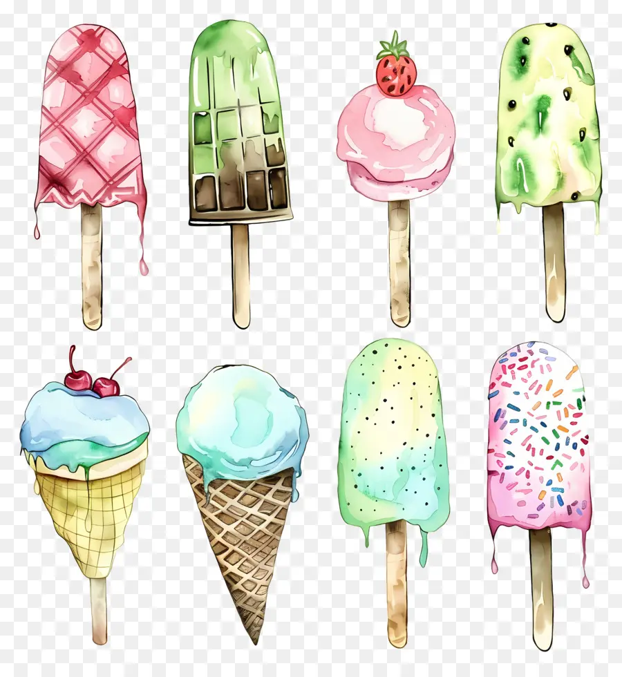 Helado，Cono PNG