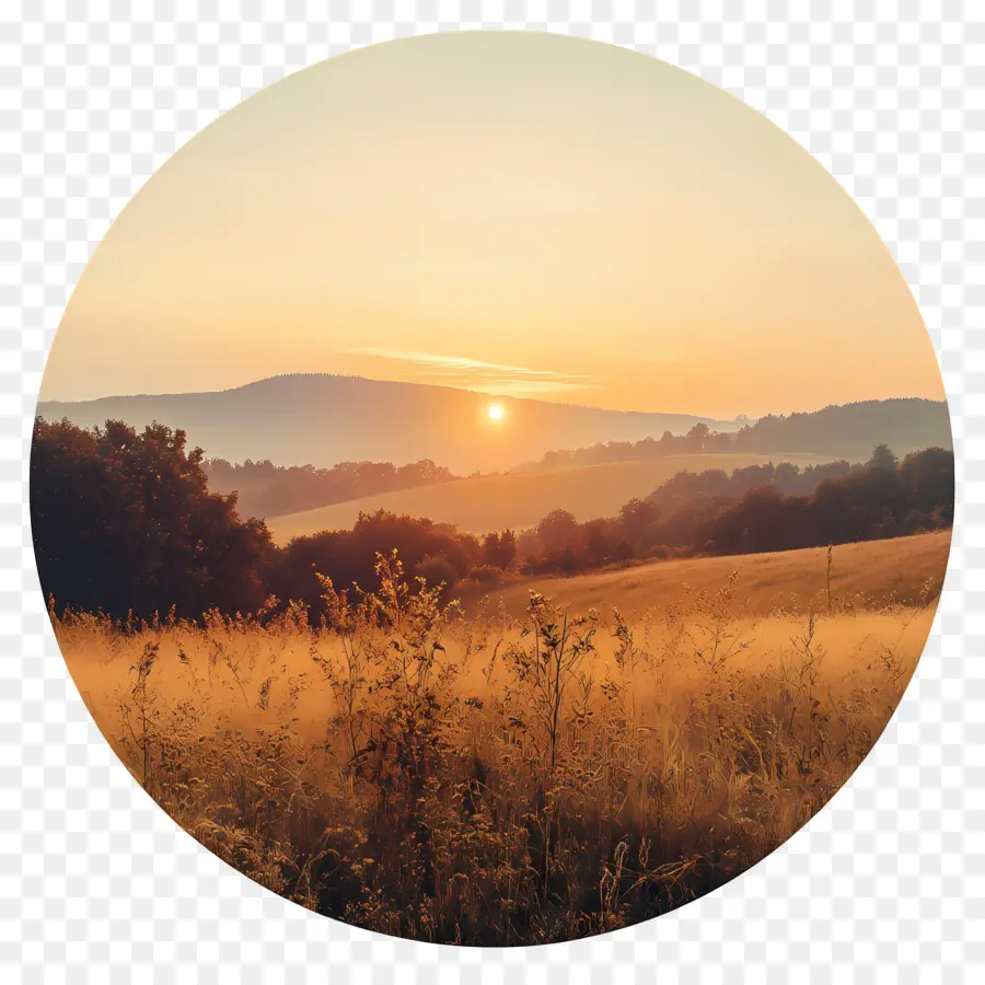 Amanecer，Paisaje Del Atardecer PNG