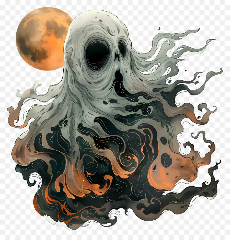 Fantasma Aterrador，Víspera De Todos Los Santos PNG