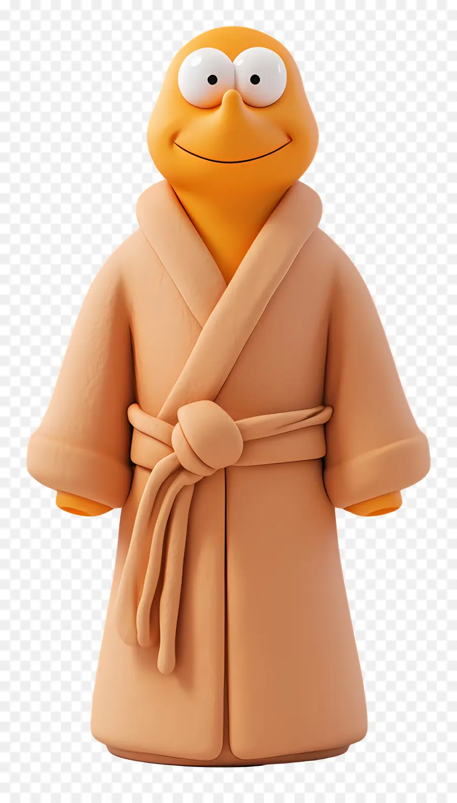 Albornoz，Personaje Naranja En Bata PNG