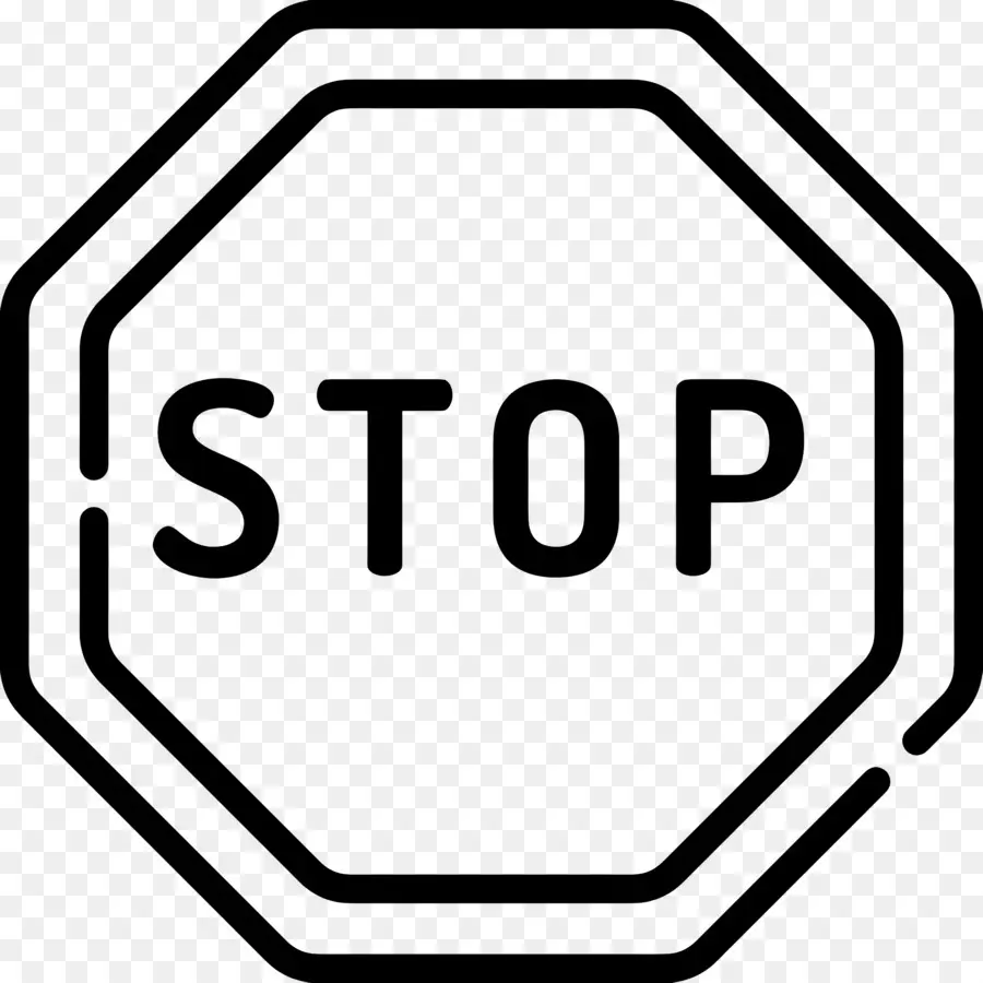 Señal De Stop，Rojo PNG