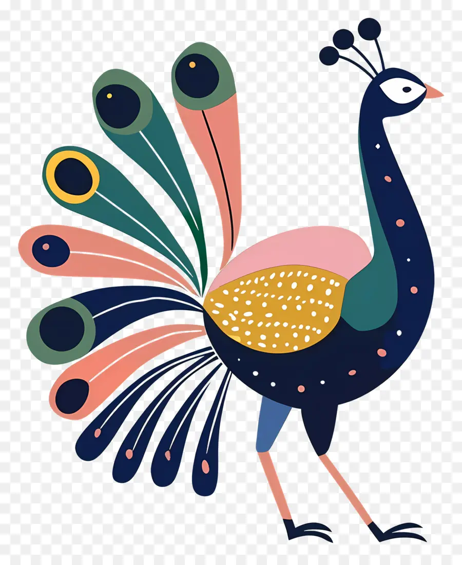 Pavo Real，Vistoso PNG