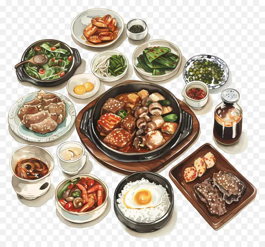 Comida Coreana，Difusión De Comida Coreana PNG