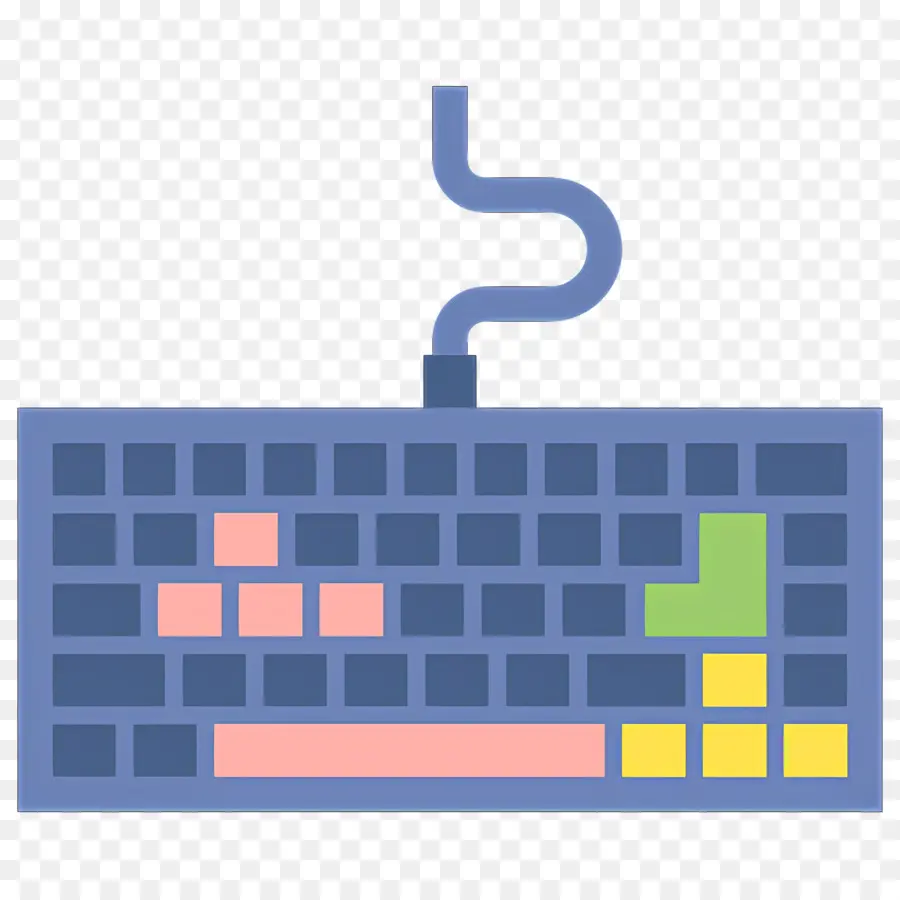 Teclado De Computadora，Teclado Colorido PNG