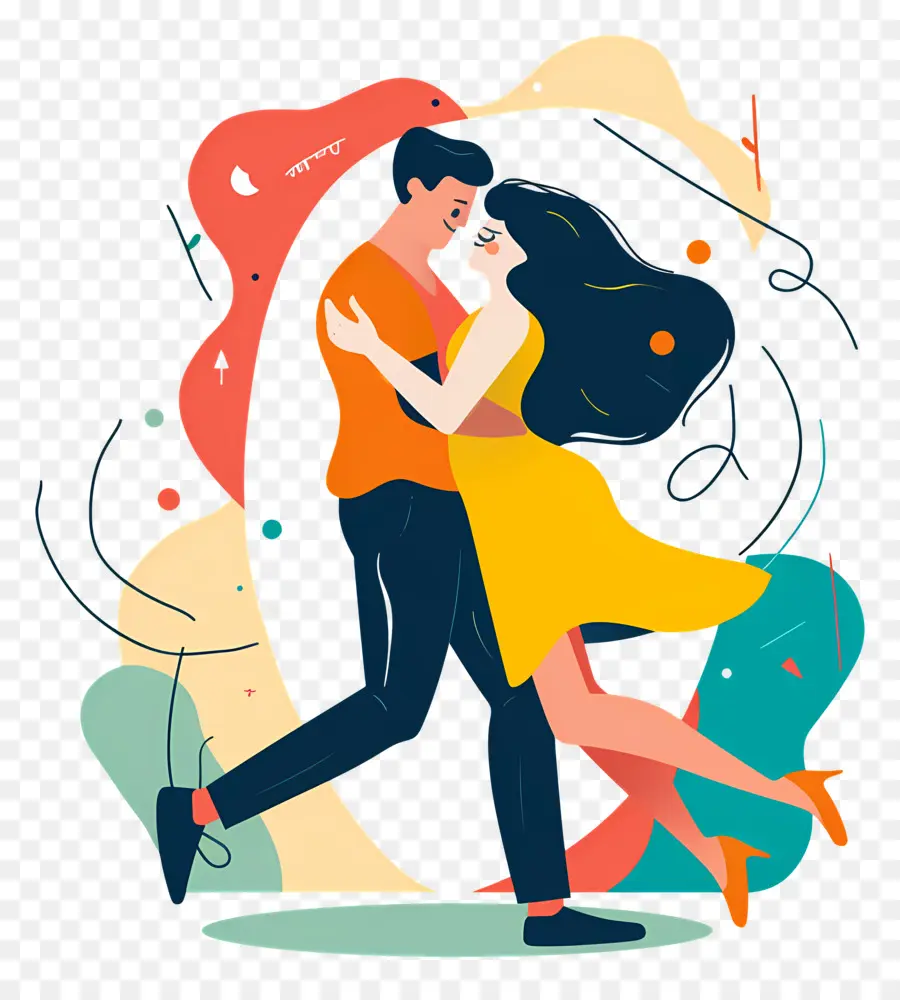 Pareja Bailando，Bailar PNG