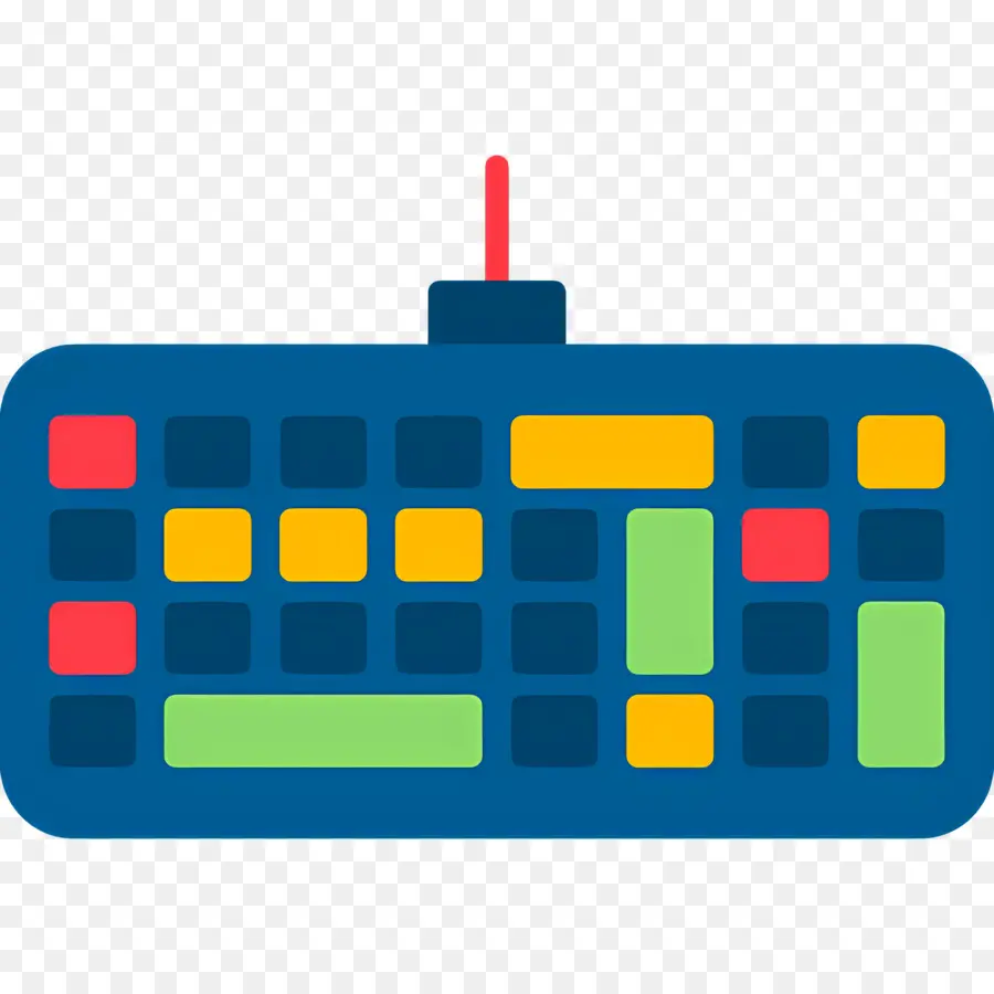 Teclado De Computadora，Teclado Colorido PNG