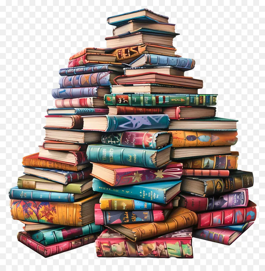 Pilas De Libros，Pila De Libros PNG