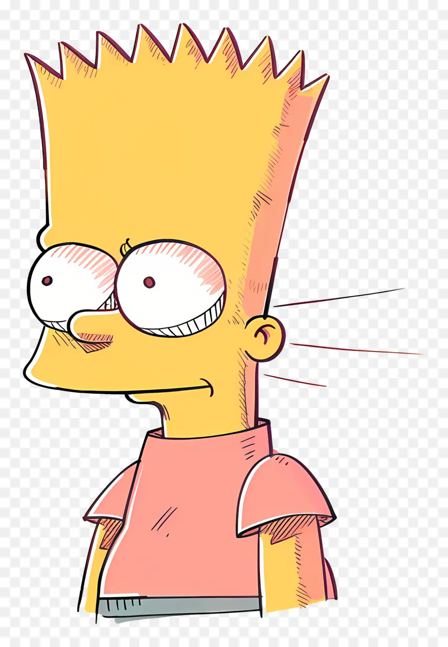 Bart Simpson，Piel Amarilla PNG