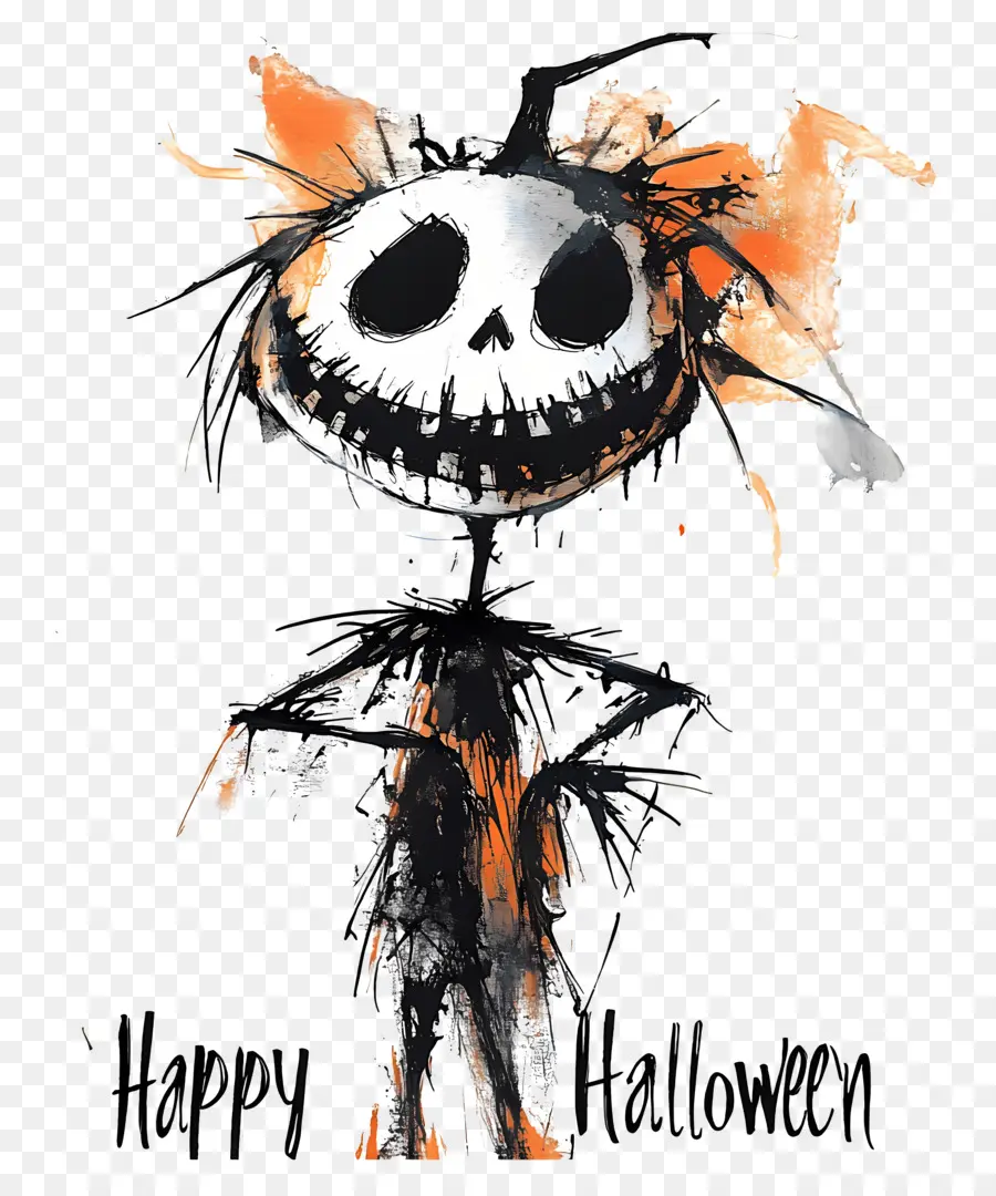 Feliz Halloween，Esqueleto De Halloween PNG