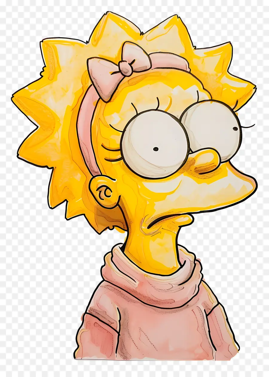 Maggie Simpson，Personaje De Dibujos Animados Amarillo PNG