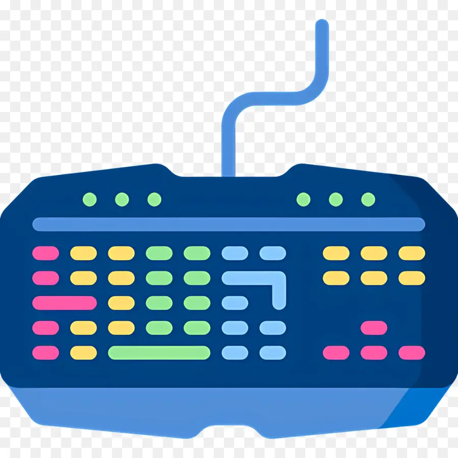 Teclado De Computadora，Teclado Colorido PNG