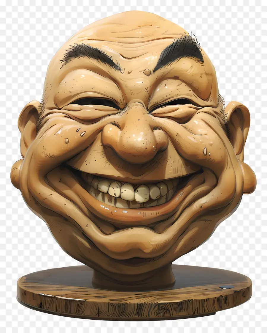 Cabeza De Hombre Sonriente，Cara Sonriente PNG