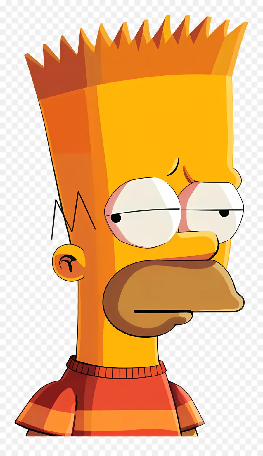 Bart Simpson，Piel Amarilla PNG