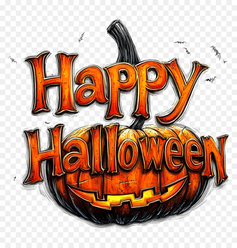 Feliz Halloween，Calabaza PNG