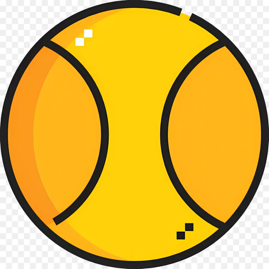 Pelota De Tenis，Amarillo PNG