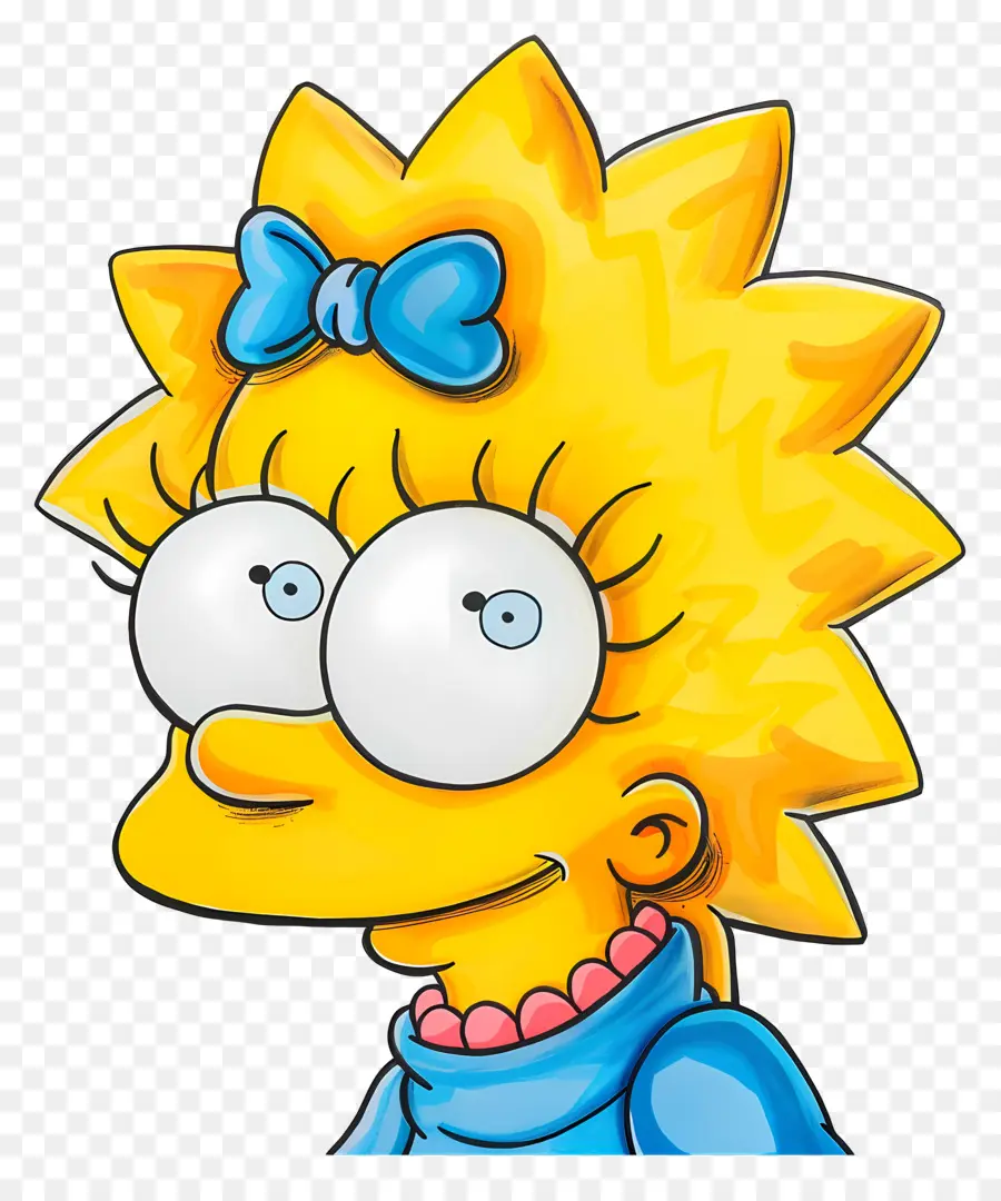 Maggie Simpson，Niña De Dibujos Animados PNG