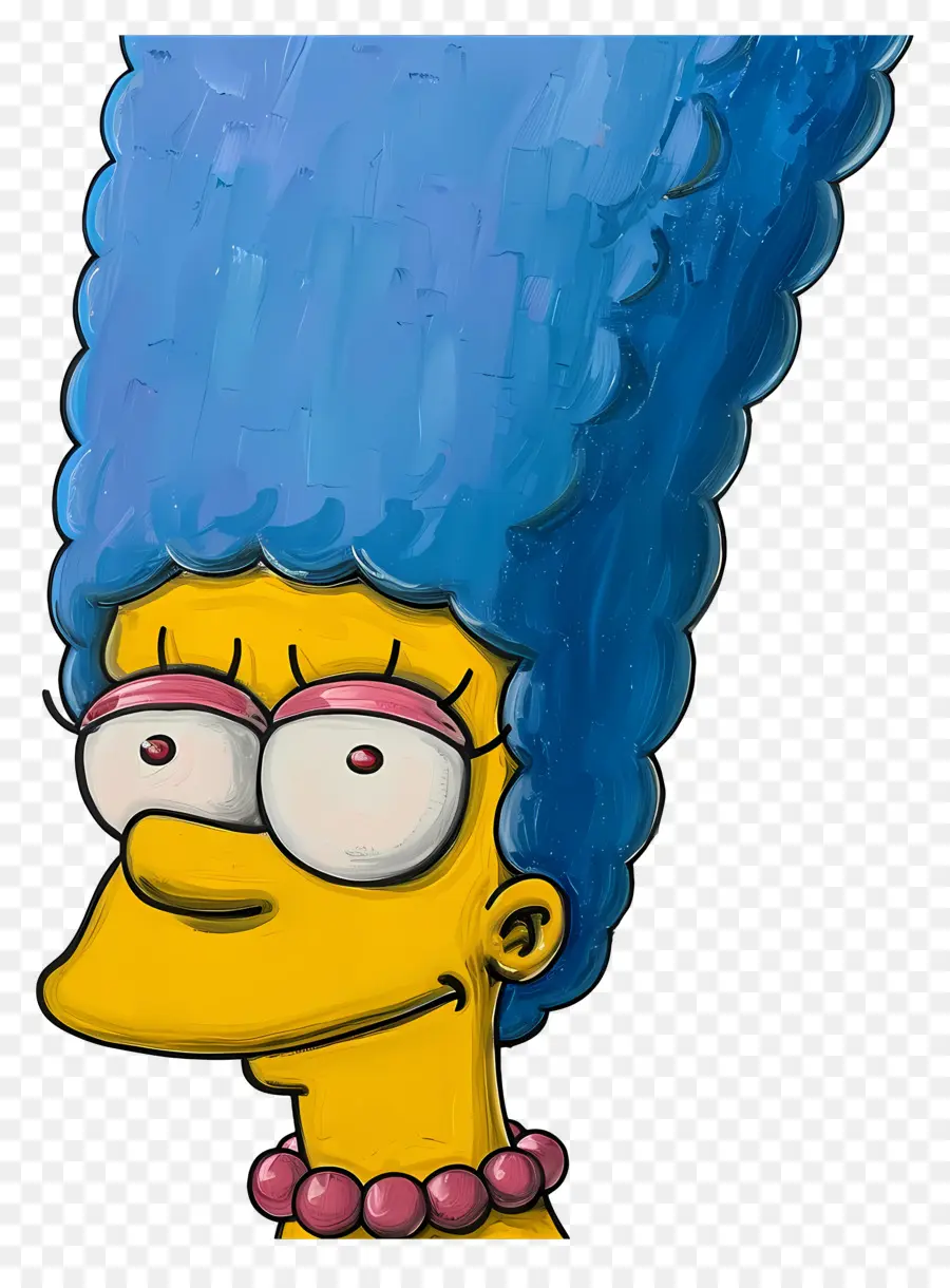 Marge Simpson，Personaje De Dibujos Animados De Pelo Azul PNG