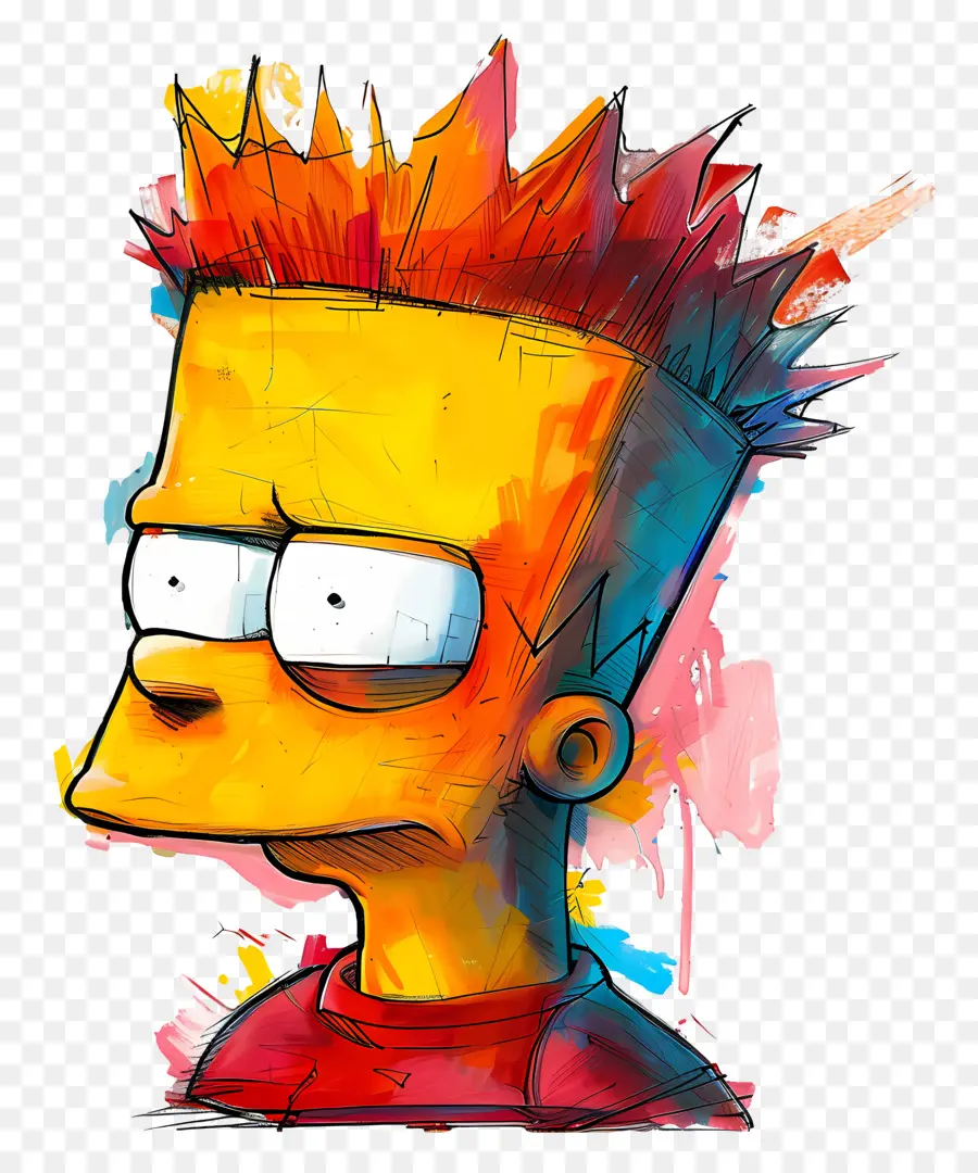 Bart Simpson，Niño De Dibujos Animados PNG