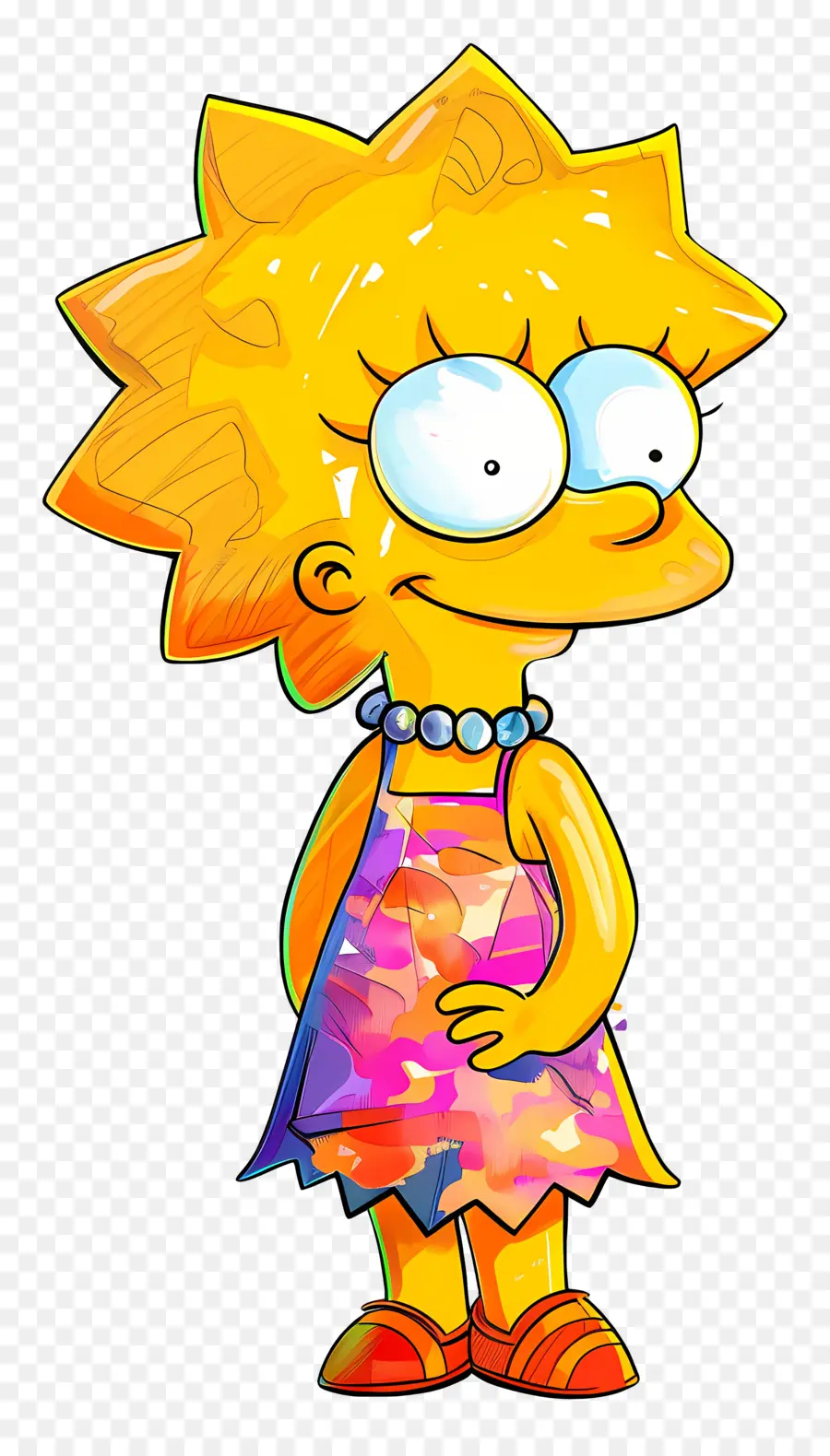 Lisa Simpson，Personaje De Niña De Dibujos Animados PNG