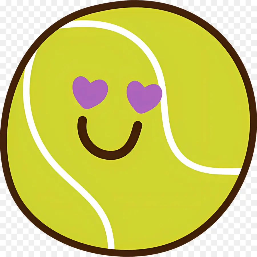 Pelota De Tenis，Pelota De Tenis Sonriente PNG