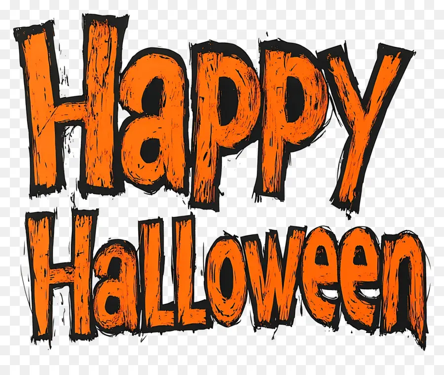 Feliz Halloween，Texto De Feliz Halloween PNG