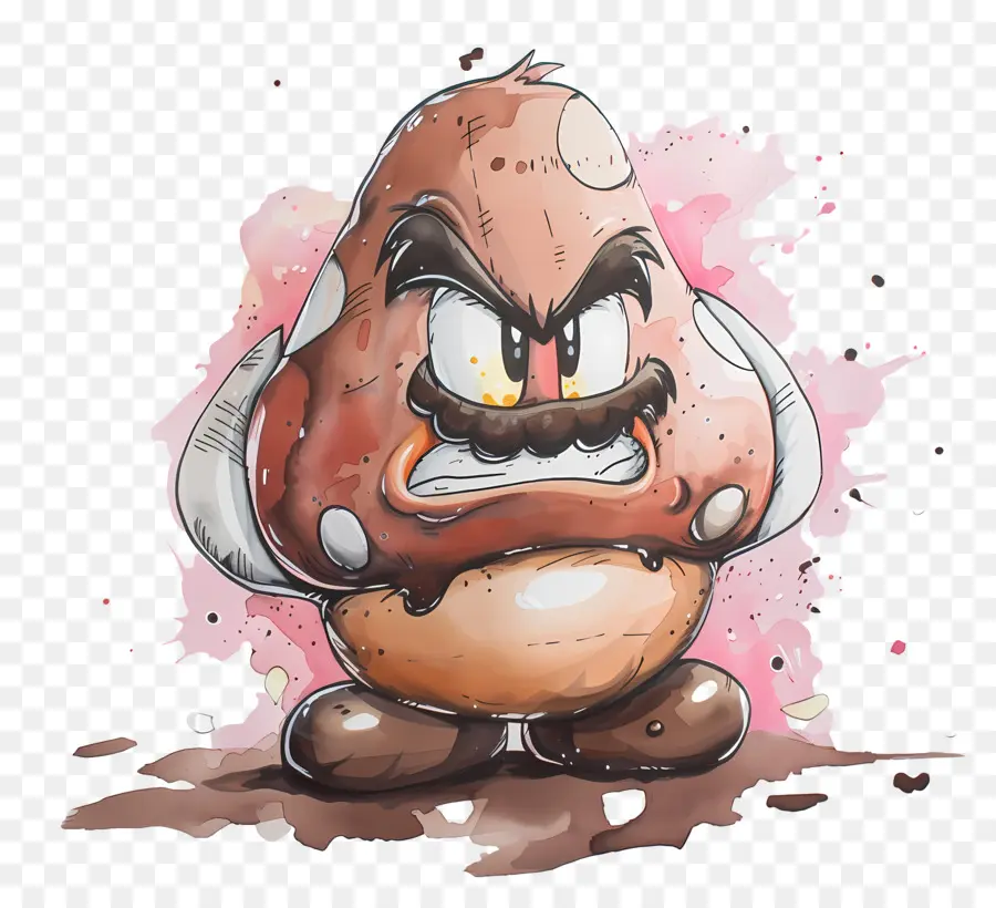 Goomba，Enojado PNG