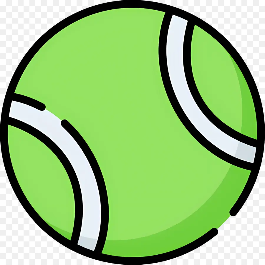 Pelota De Tenis，Bola Verde PNG