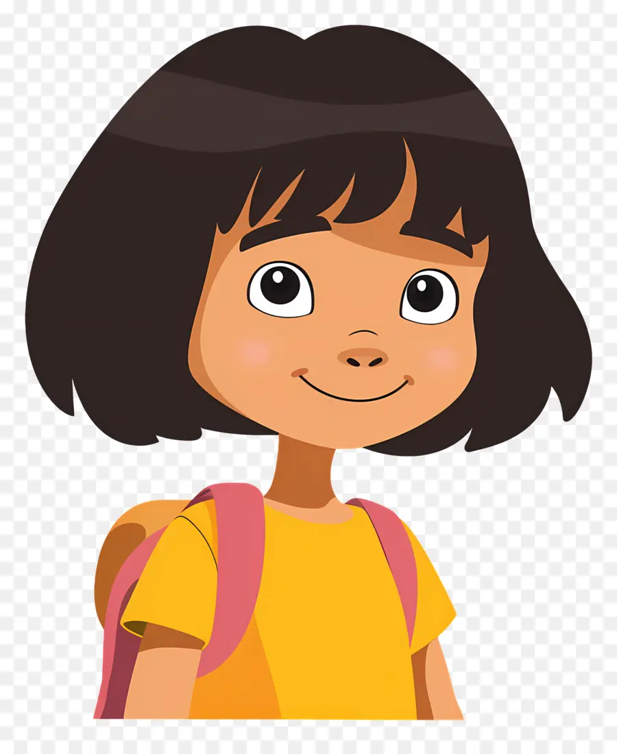 Dora La Exploradora，Chica Con Mochila PNG