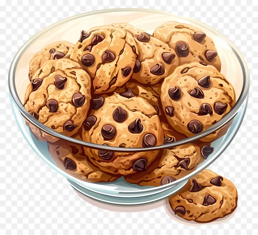 Galletas Con Chispas De Chocolate，Postre PNG