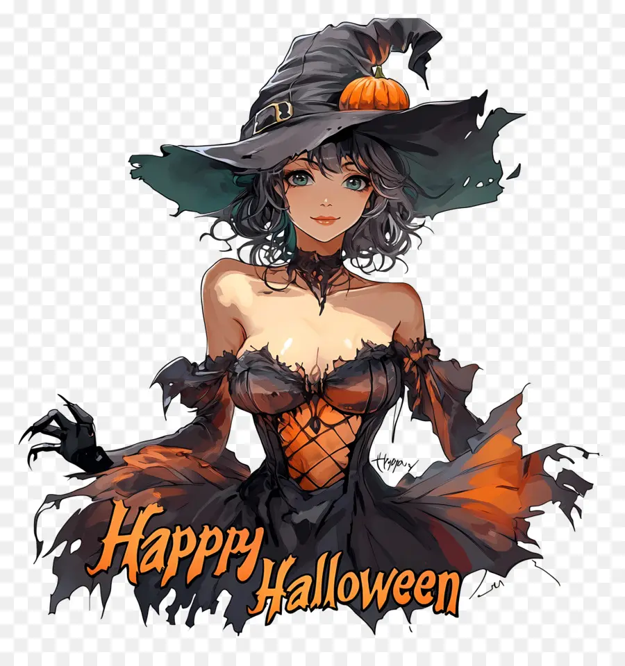 Feliz Halloween，Bruja De Halloween PNG