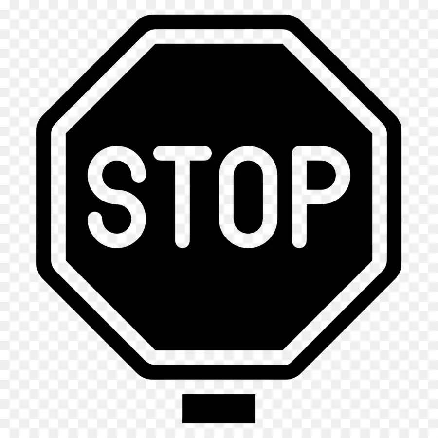 Señal De Stop，Rojo PNG