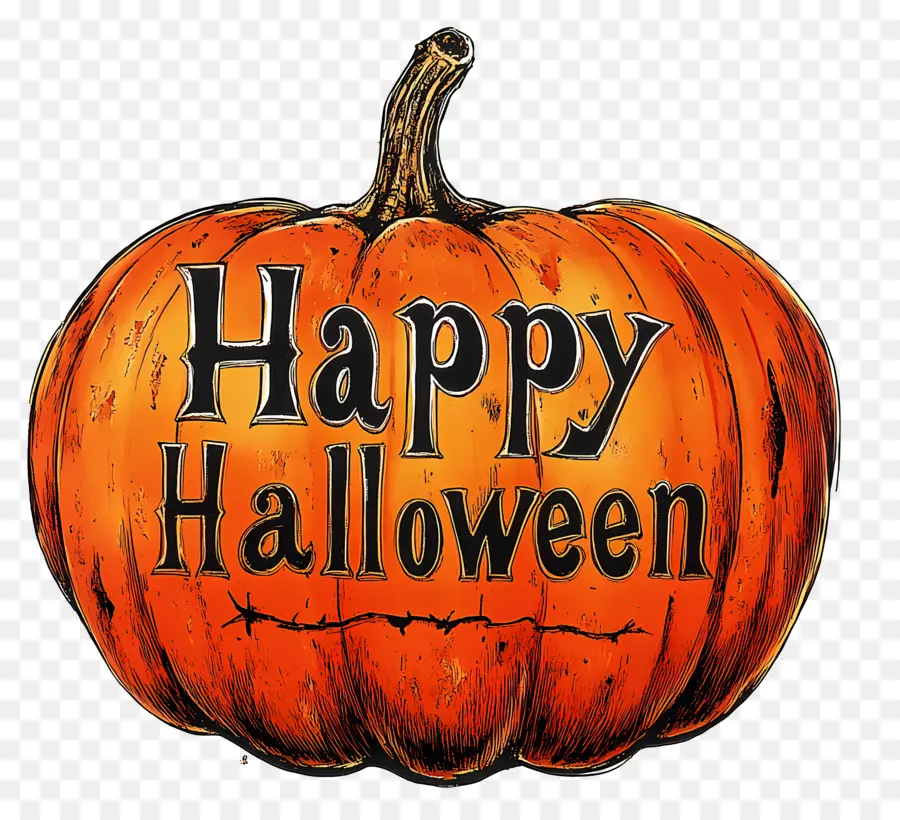 Feliz Halloween，Calabaza PNG