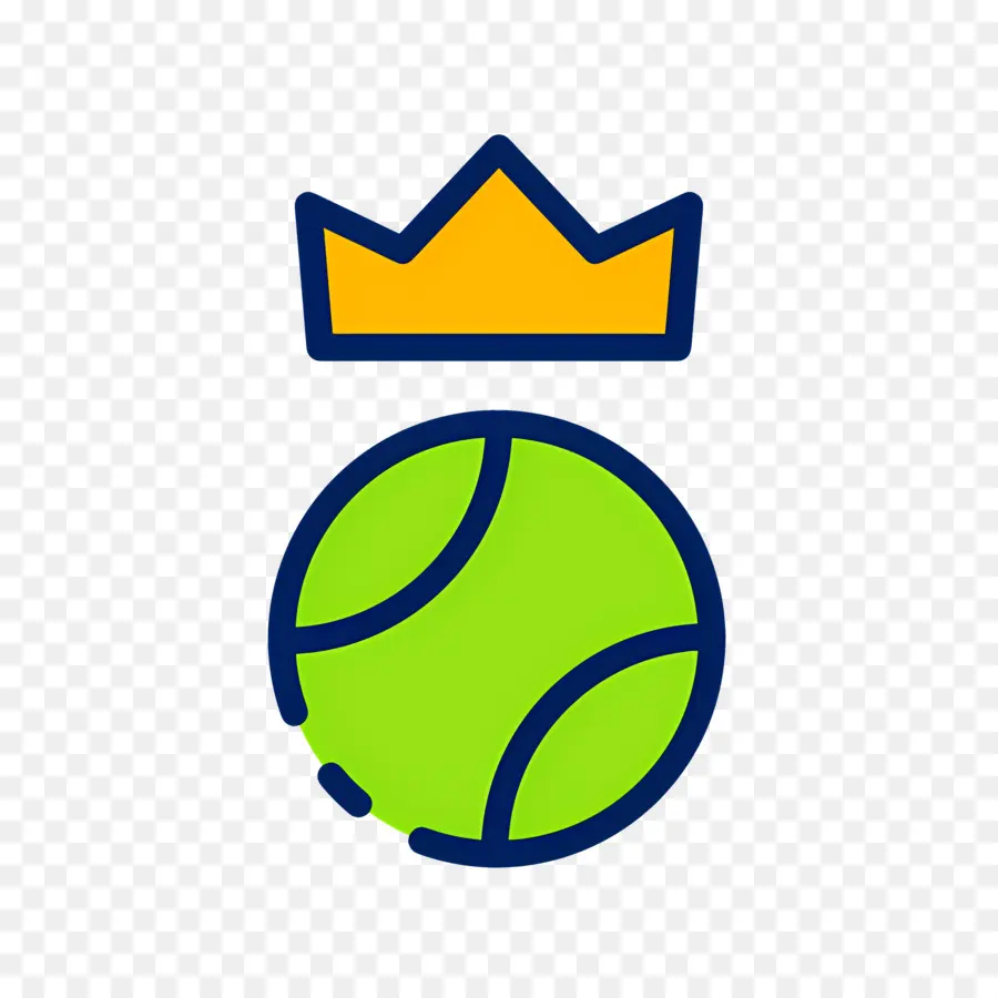 Pelota De Tenis，Pelota De Tenis Con Corona PNG