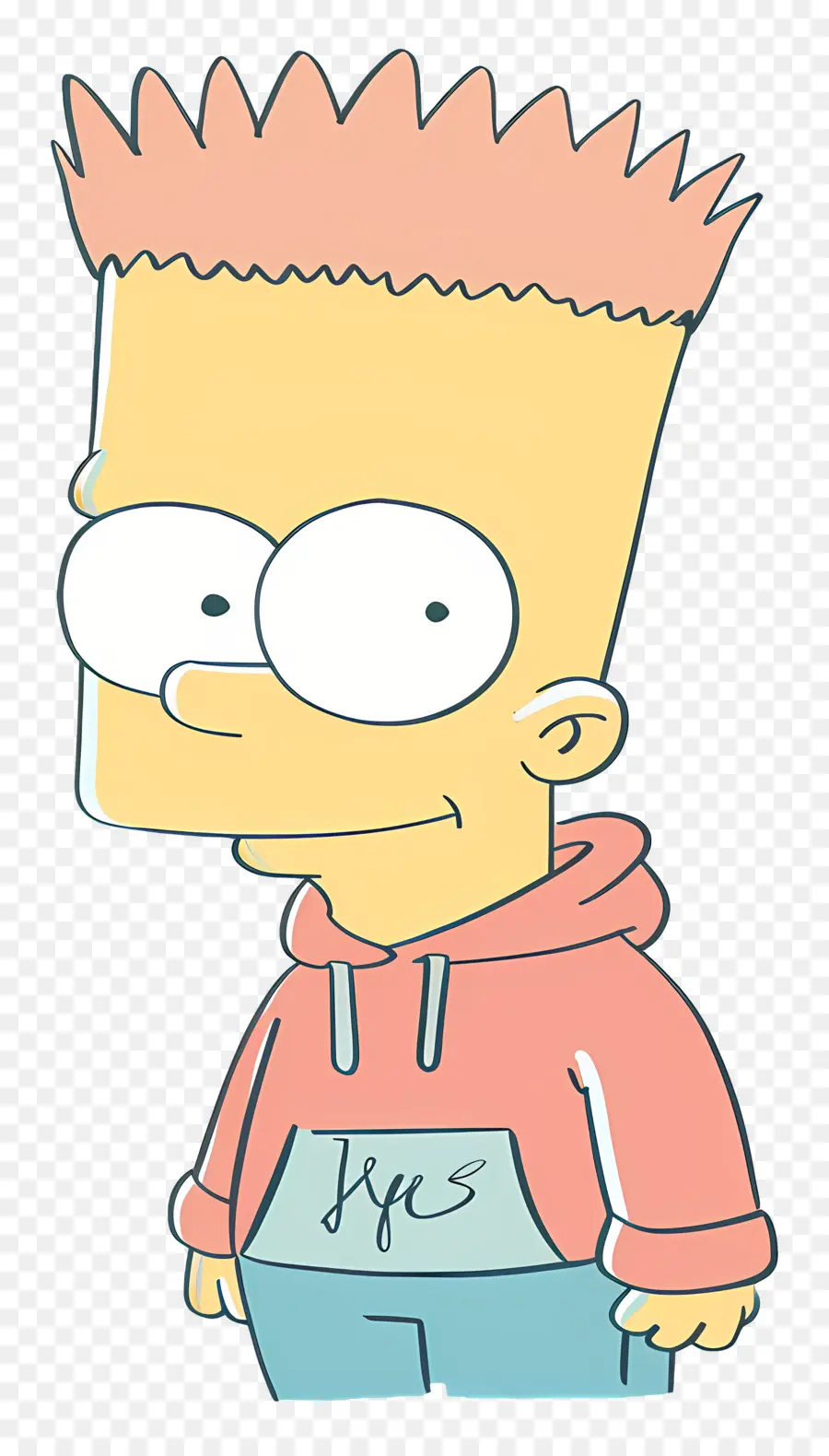 Bart Simpson，Niño De Dibujos Animados Con El Pelo Puntiagudo PNG