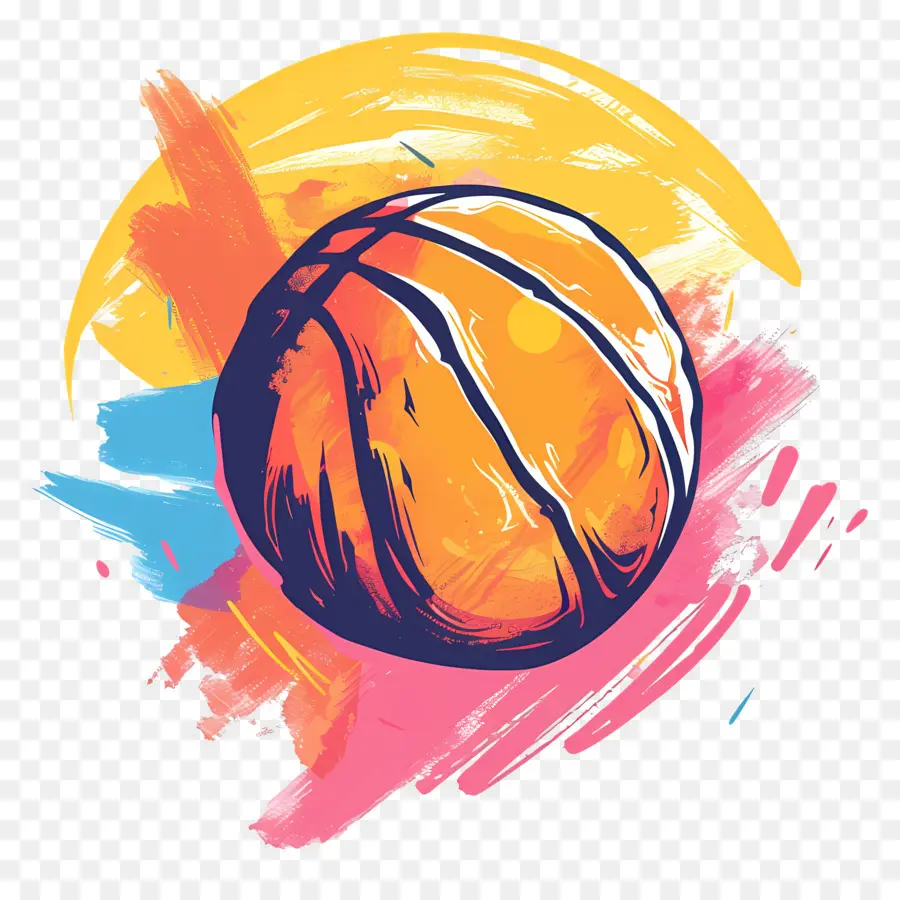 Baloncesto，Baloncesto Colorido PNG