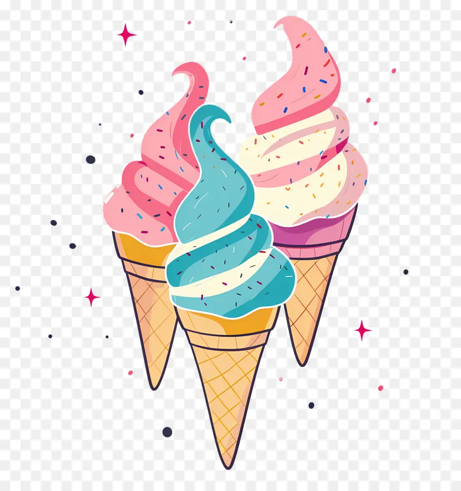 Helado，Helado Colorido PNG