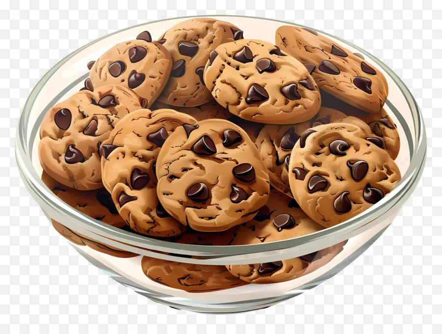 Galletas Con Chispas De Chocolate，Postre PNG