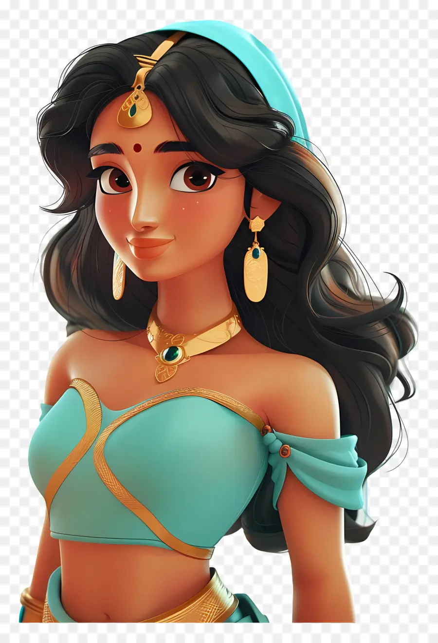 Princesa Jazmín，Mujer En Traje Tradicional PNG