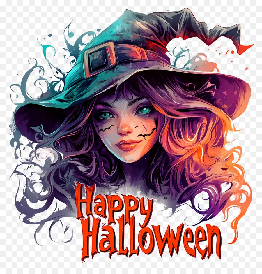 Feliz Halloween，Bruja De Halloween PNG